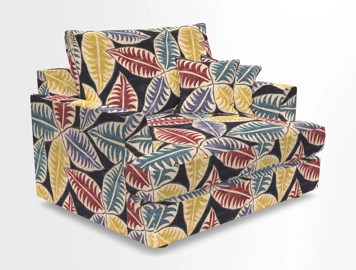 Slingsby Snuggler Fitted Cover Sofa in Two Tone Plain Biscuit.  Loose cover version available