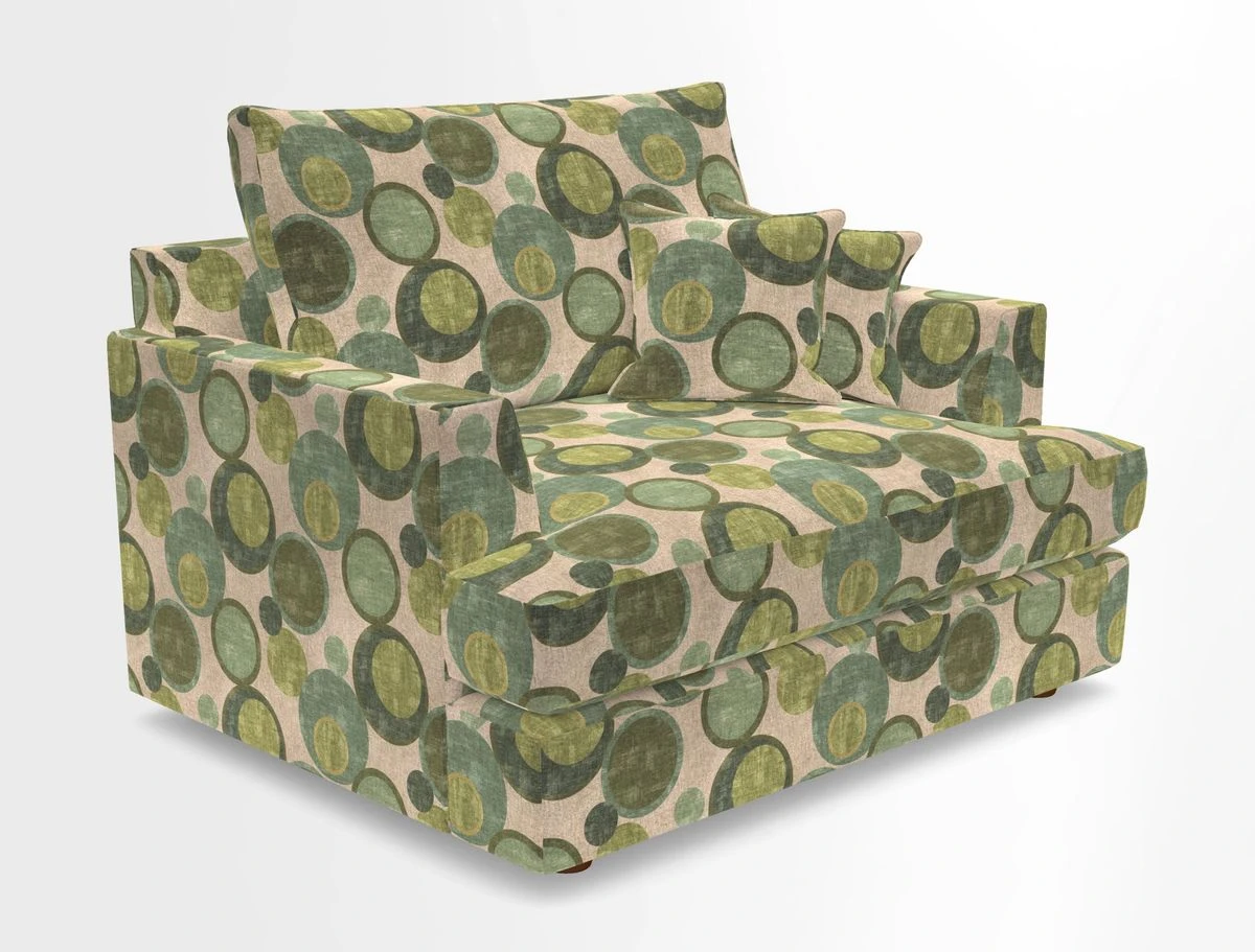 Slingsby Snuggler Fitted Cover Sofa in Two Tone Plain Biscuit.  Loose cover version available