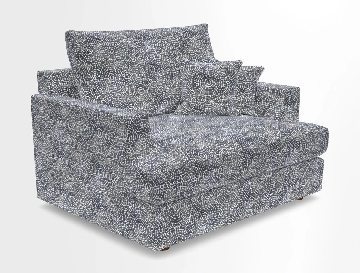 Slingsby Snuggler Fitted Cover Sofa in Two Tone Plain Biscuit.  Loose cover version available
