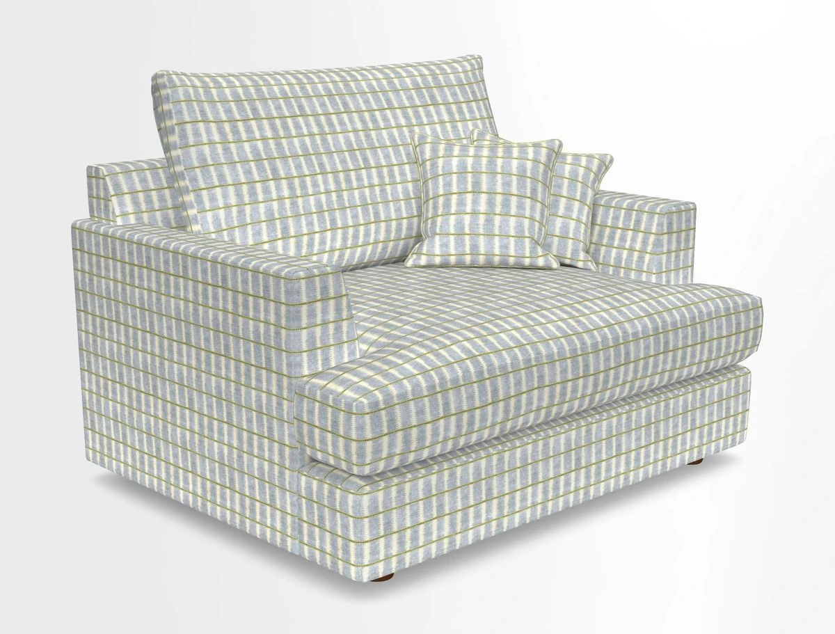 Slingsby Snuggler Fitted Cover Sofa in Two Tone Plain Biscuit.  Loose cover version available