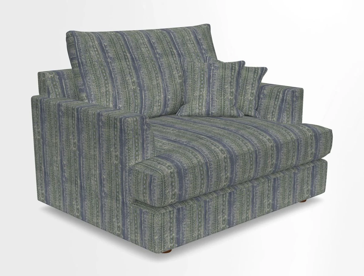 Slingsby Snuggler Fitted Cover Sofa in Two Tone Plain Biscuit.  Loose cover version available