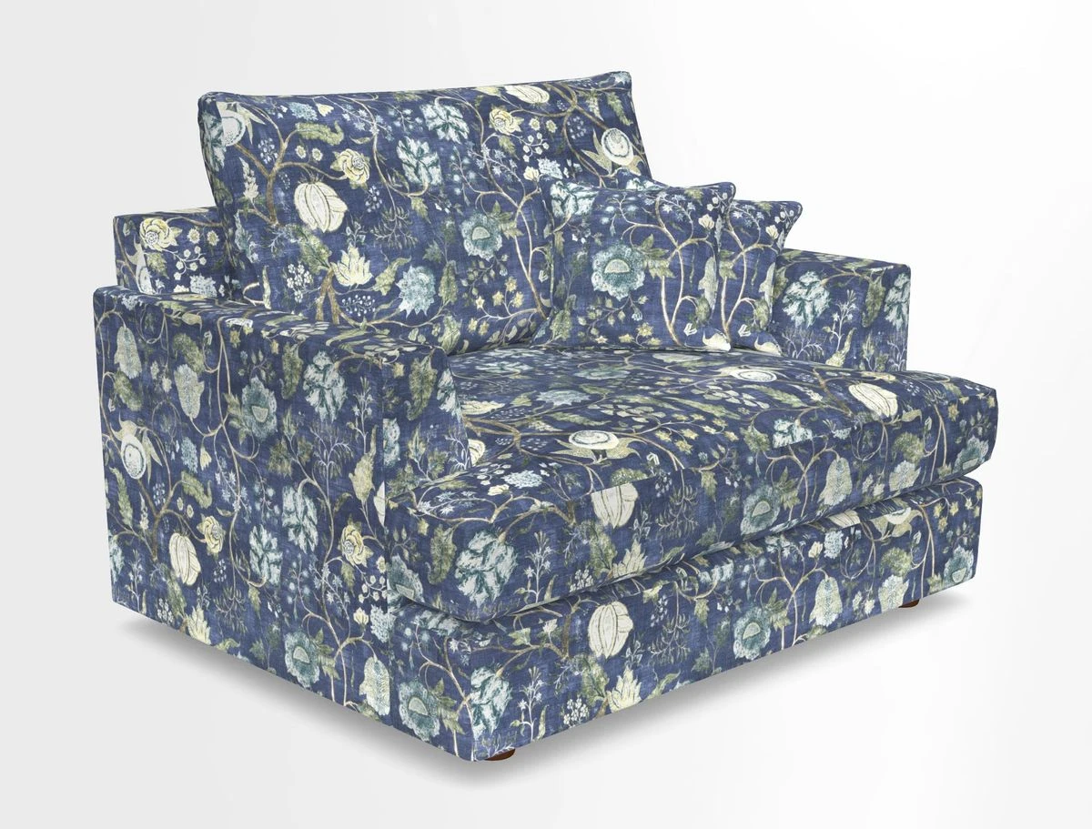 Slingsby Snuggler Fitted Cover Sofa in Two Tone Plain Biscuit.  Loose cover version available
