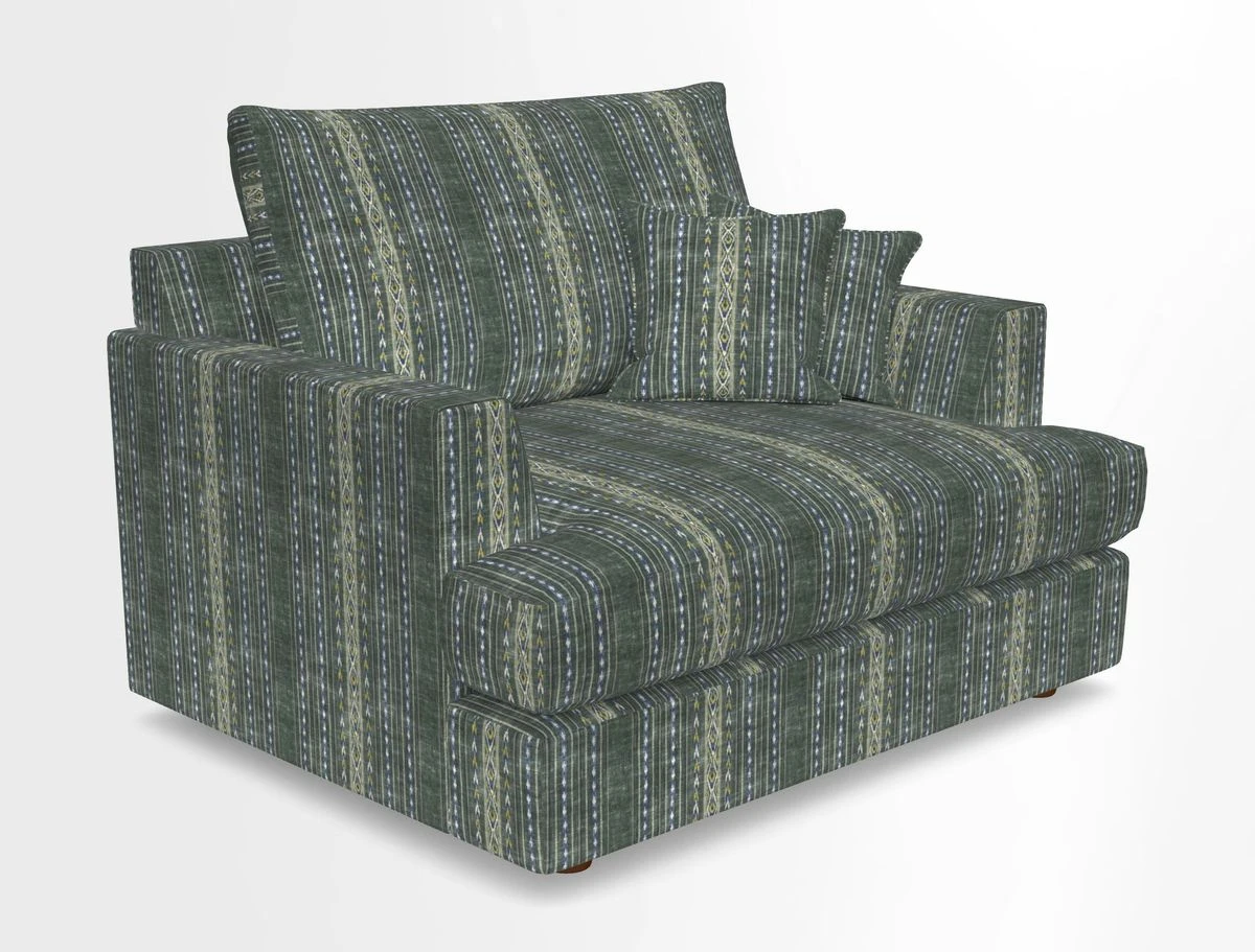 Slingsby Snuggler Fitted Cover Sofa in Two Tone Plain Biscuit.  Loose cover version available