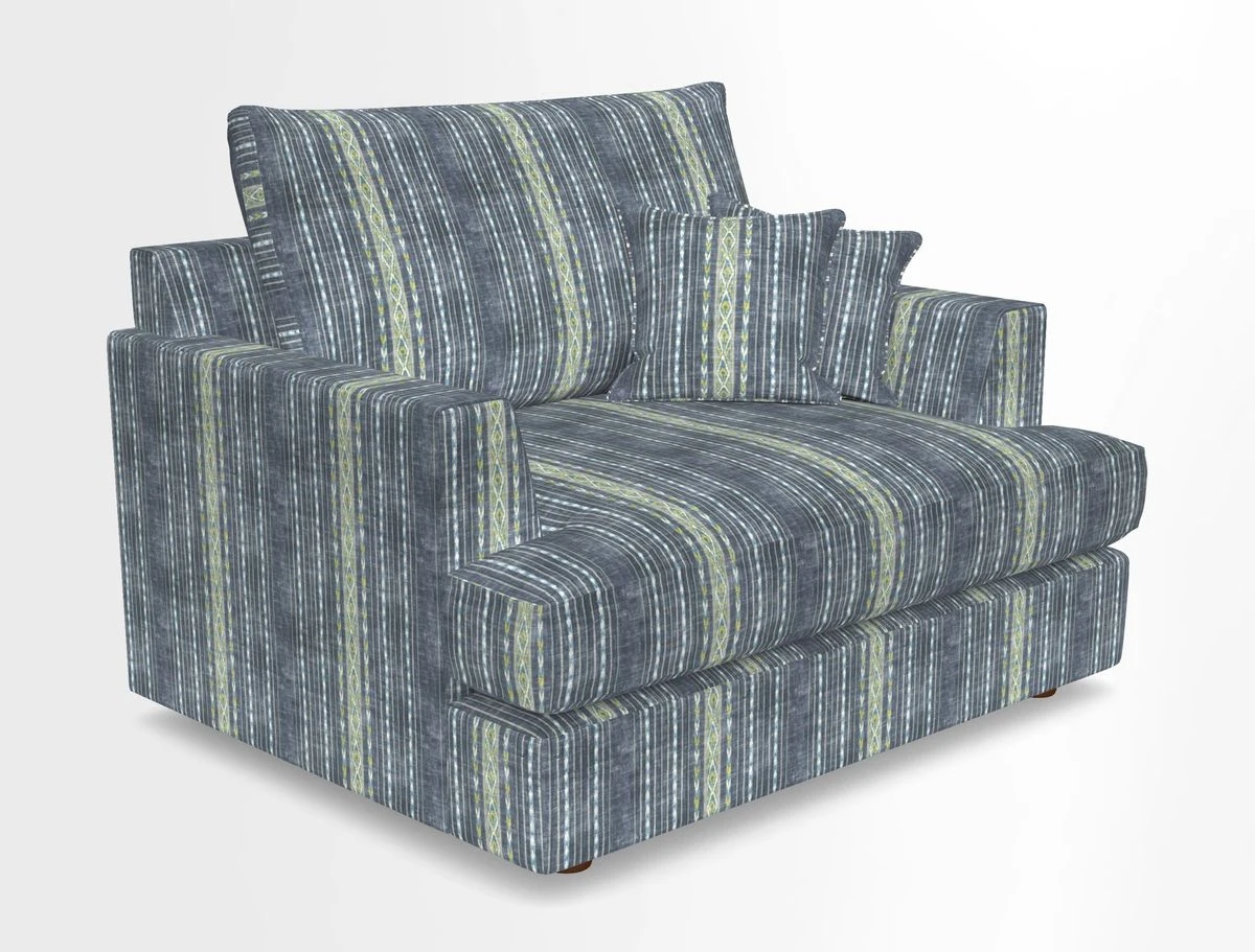 Slingsby Snuggler Fitted Cover Sofa in Two Tone Plain Biscuit.  Loose cover version available