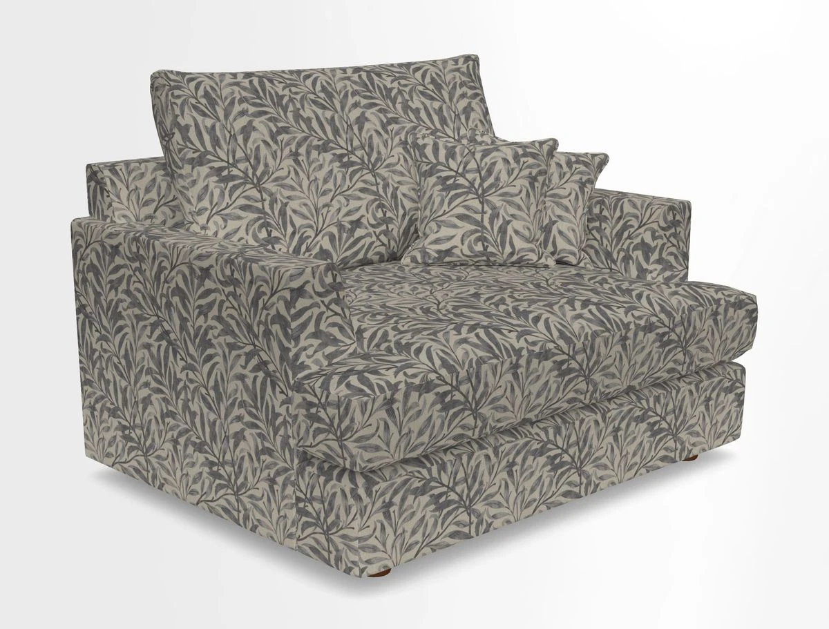 Slingsby Snuggler Fitted Cover Sofa in Two Tone Plain Biscuit.  Loose cover version available