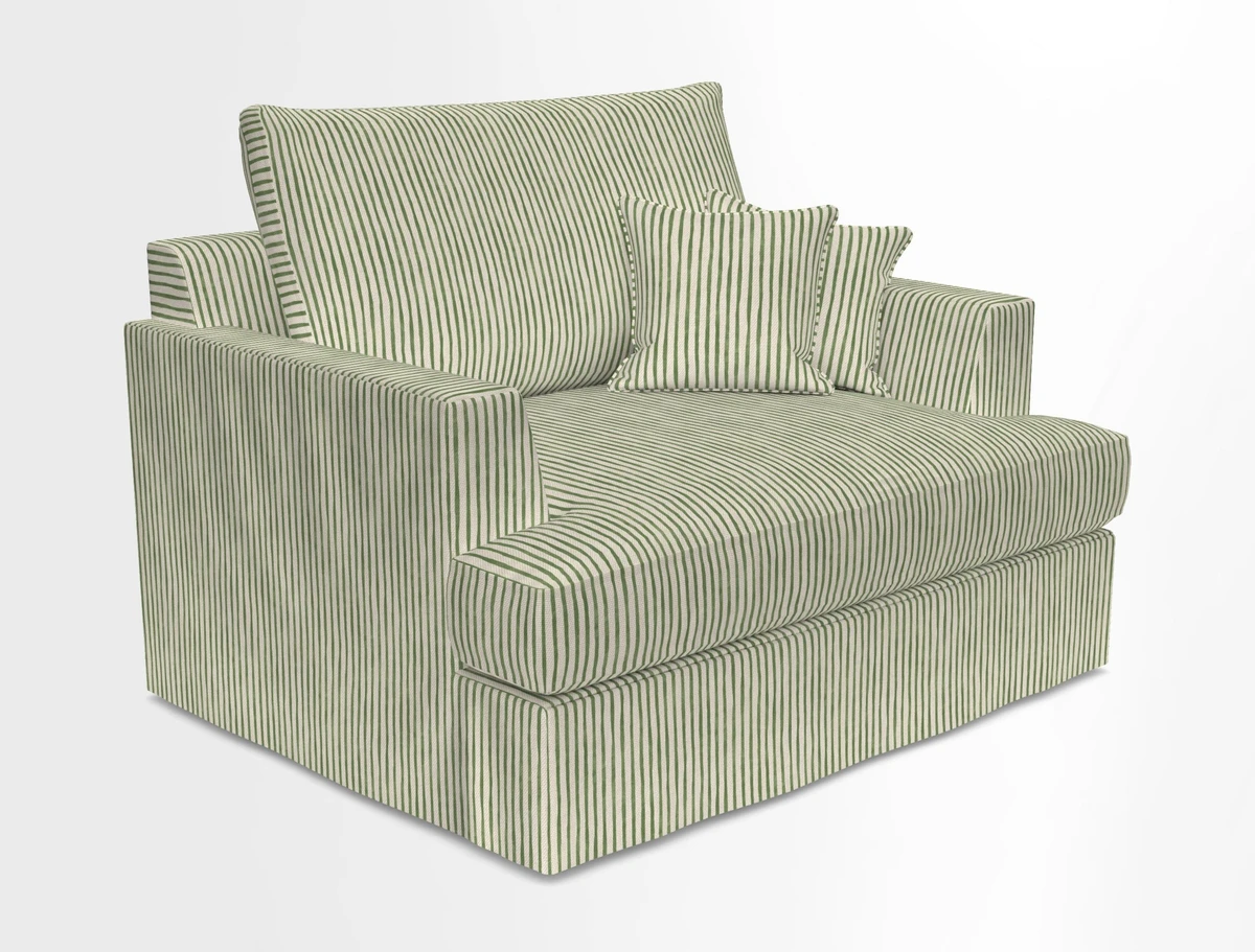 Slingsby Snuggler Fitted Cover Sofa in Two Tone Plain Biscuit.  Loose cover version available