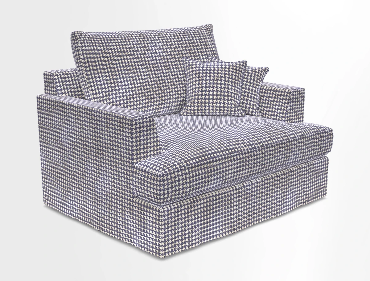 Slingsby Snuggler Fitted Cover Sofa in Two Tone Plain Biscuit.  Loose cover version available