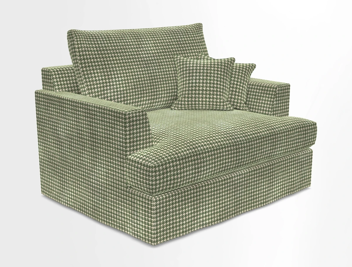 Slingsby Snuggler Fitted Cover Sofa in Two Tone Plain Biscuit.  Loose cover version available