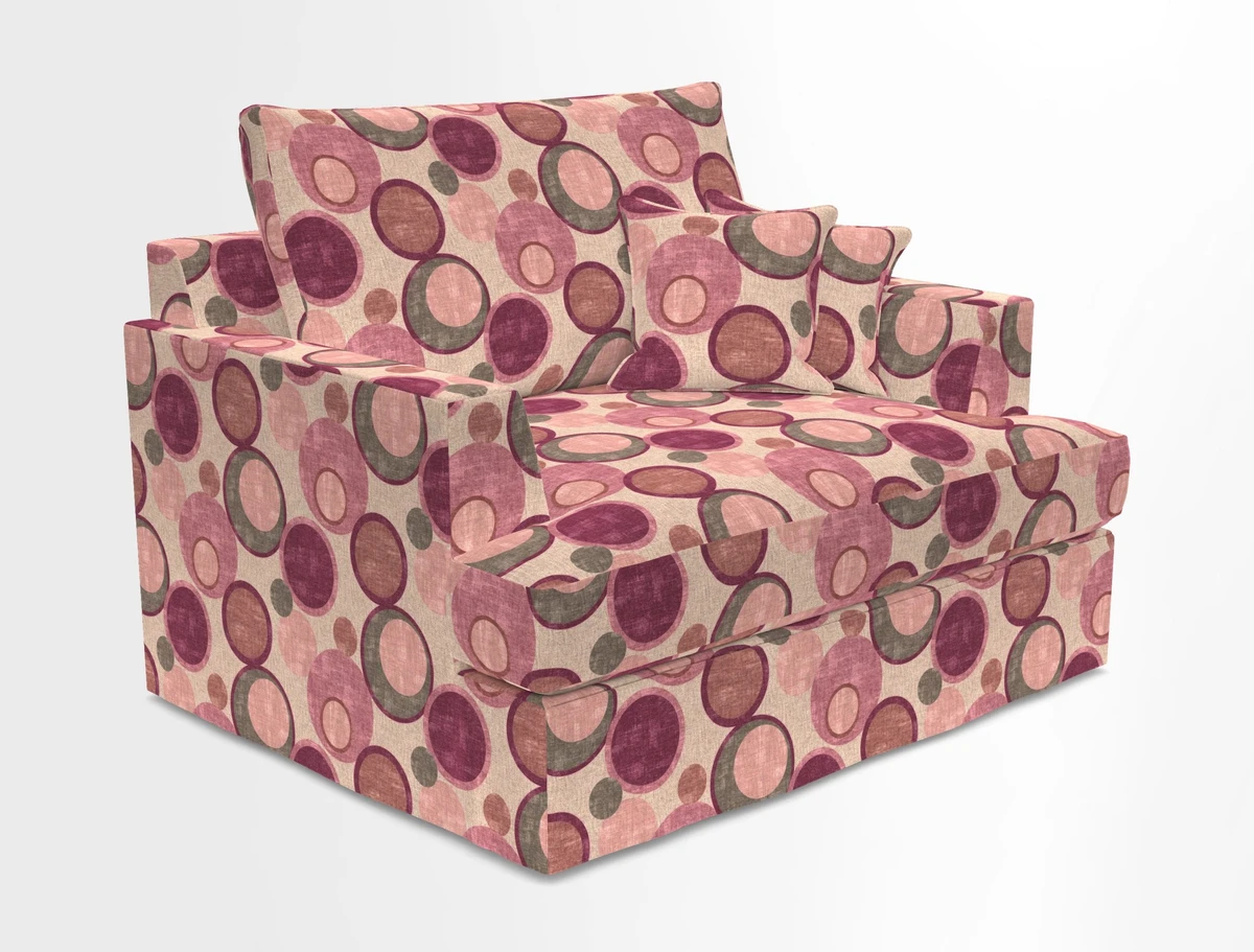 Slingsby Snuggler Fitted Cover Sofa in Two Tone Plain Biscuit.  Loose cover version available