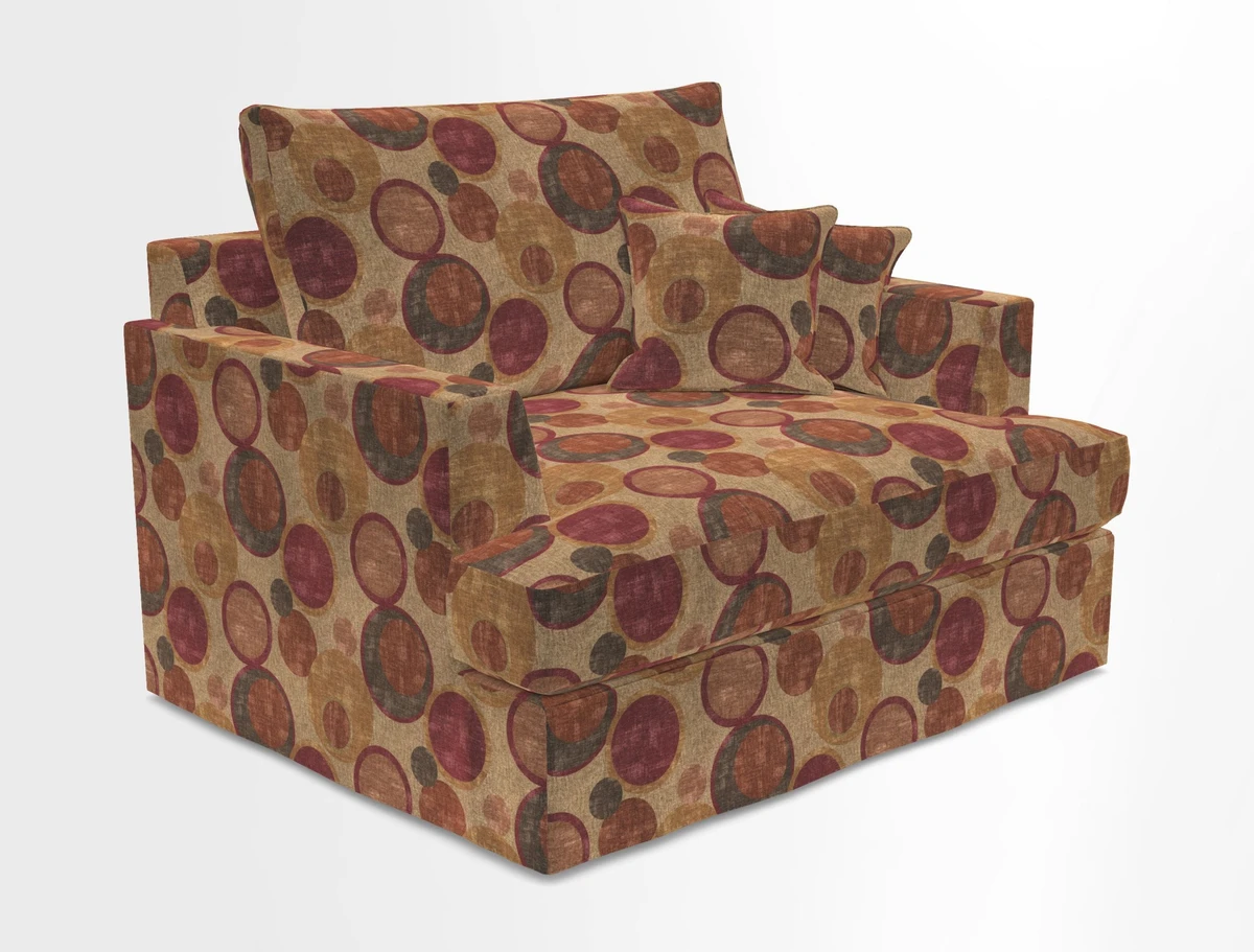 Slingsby Snuggler Fitted Cover Sofa in Two Tone Plain Biscuit.  Loose cover version available