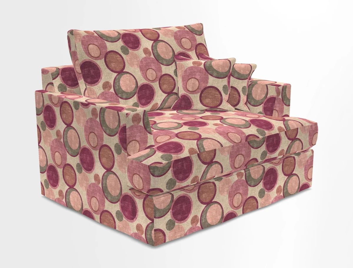 Slingsby Snuggler Fitted Cover Sofa in Two Tone Plain Biscuit.  Loose cover version available
