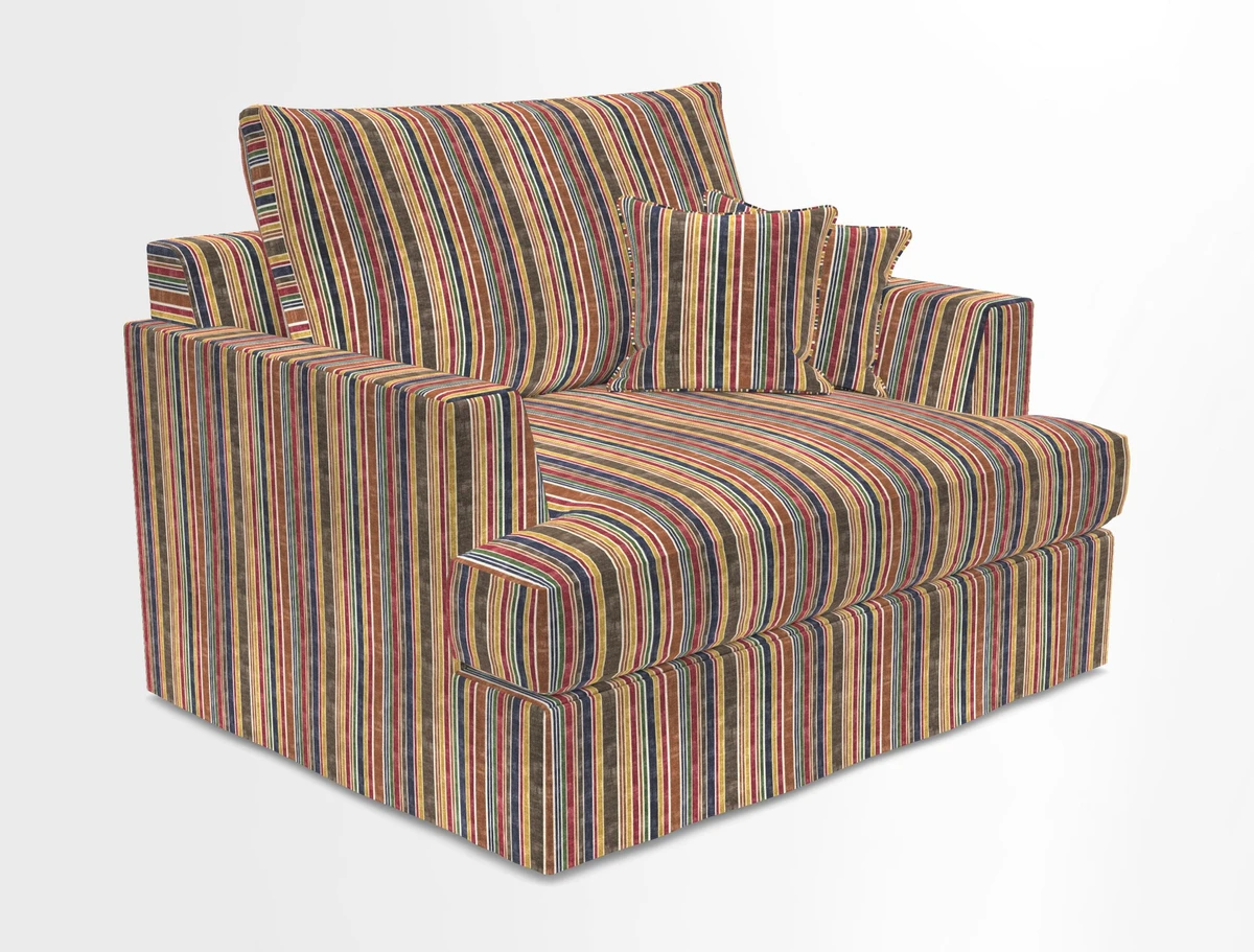 Slingsby Snuggler Fitted Cover Sofa in Two Tone Plain Biscuit.  Loose cover version available