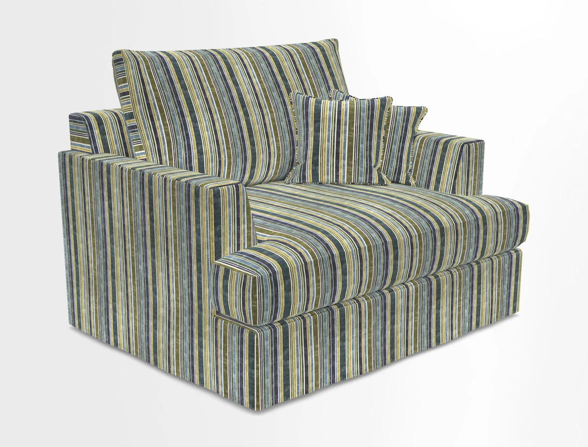 Slingsby Snuggler Fitted Cover Sofa in Two Tone Plain Biscuit.  Loose cover version available