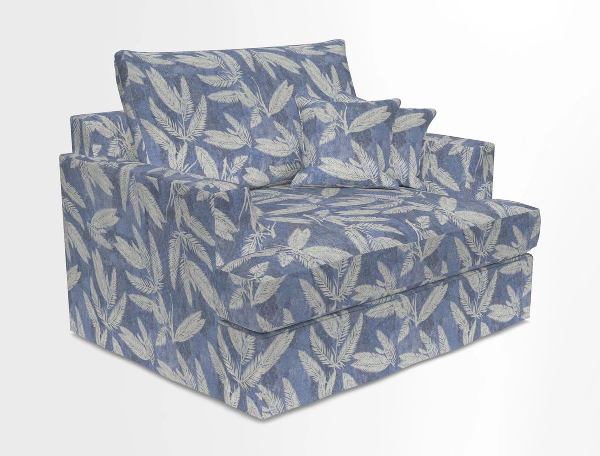 Slingsby Snuggler Fitted Cover Sofa in Two Tone Plain Biscuit.  Loose cover version available