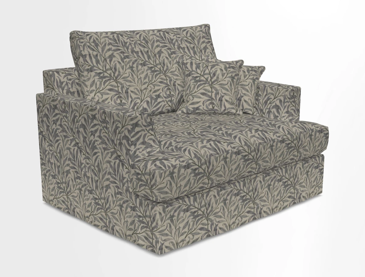 Slingsby Snuggler Fitted Cover Sofa in Two Tone Plain Biscuit.  Loose cover version available