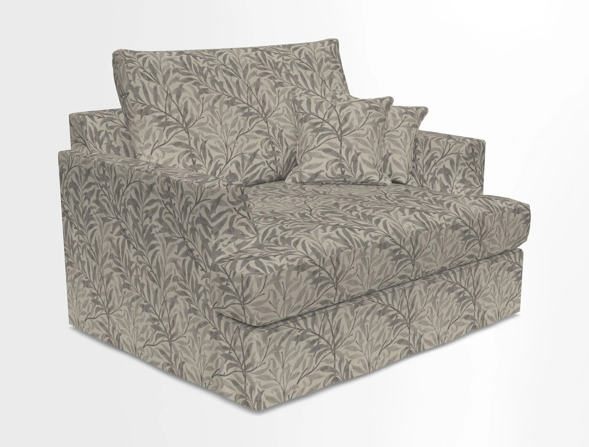 Slingsby Snuggler Fitted Cover Sofa in Two Tone Plain Biscuit.  Loose cover version available