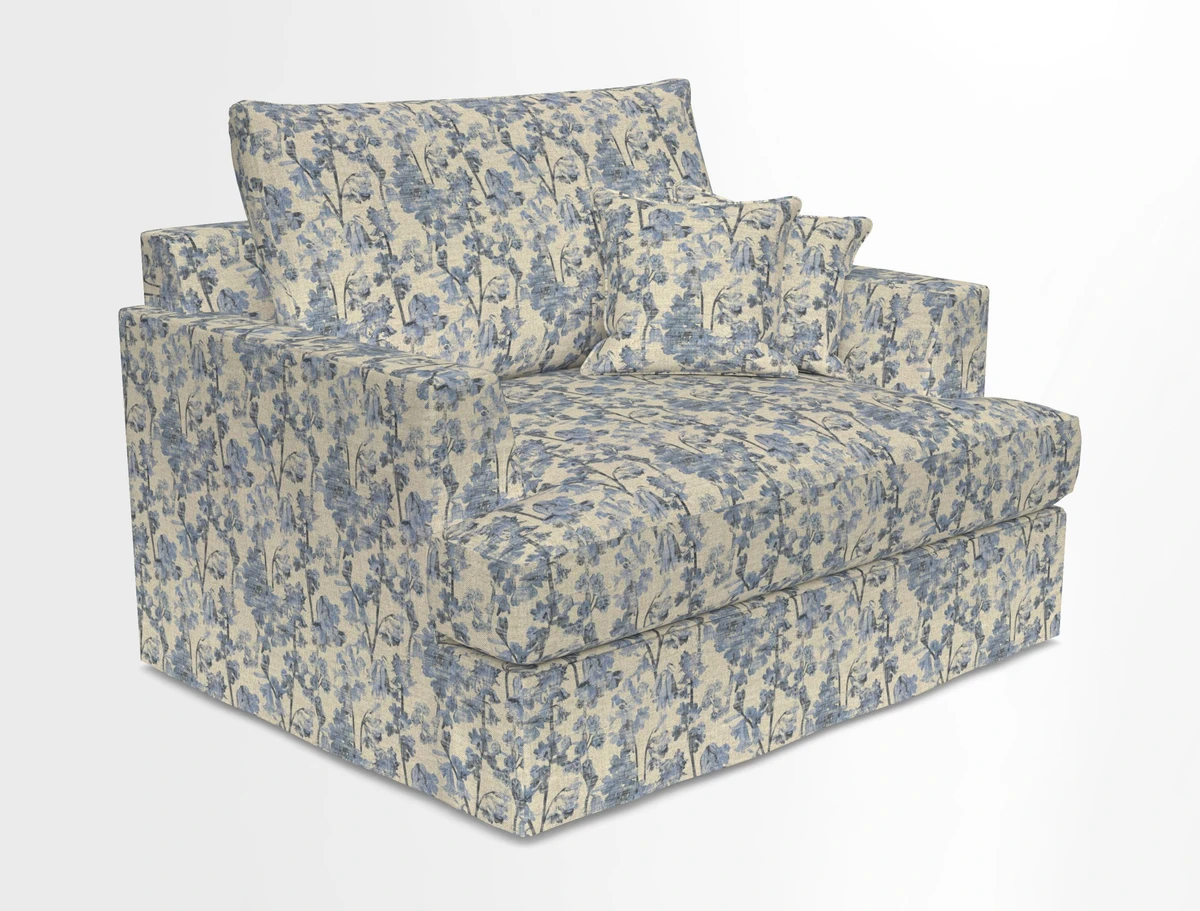 Slingsby Snuggler Fitted Cover Sofa in Two Tone Plain Biscuit.  Loose cover version available