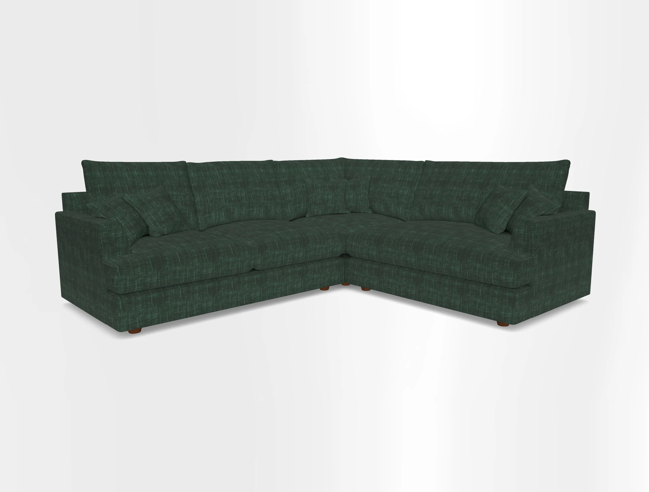 Slingsby Medium Fitted Cover Corner Unit LHF in Two Tone Plain Biscuit.  Loose cover version available