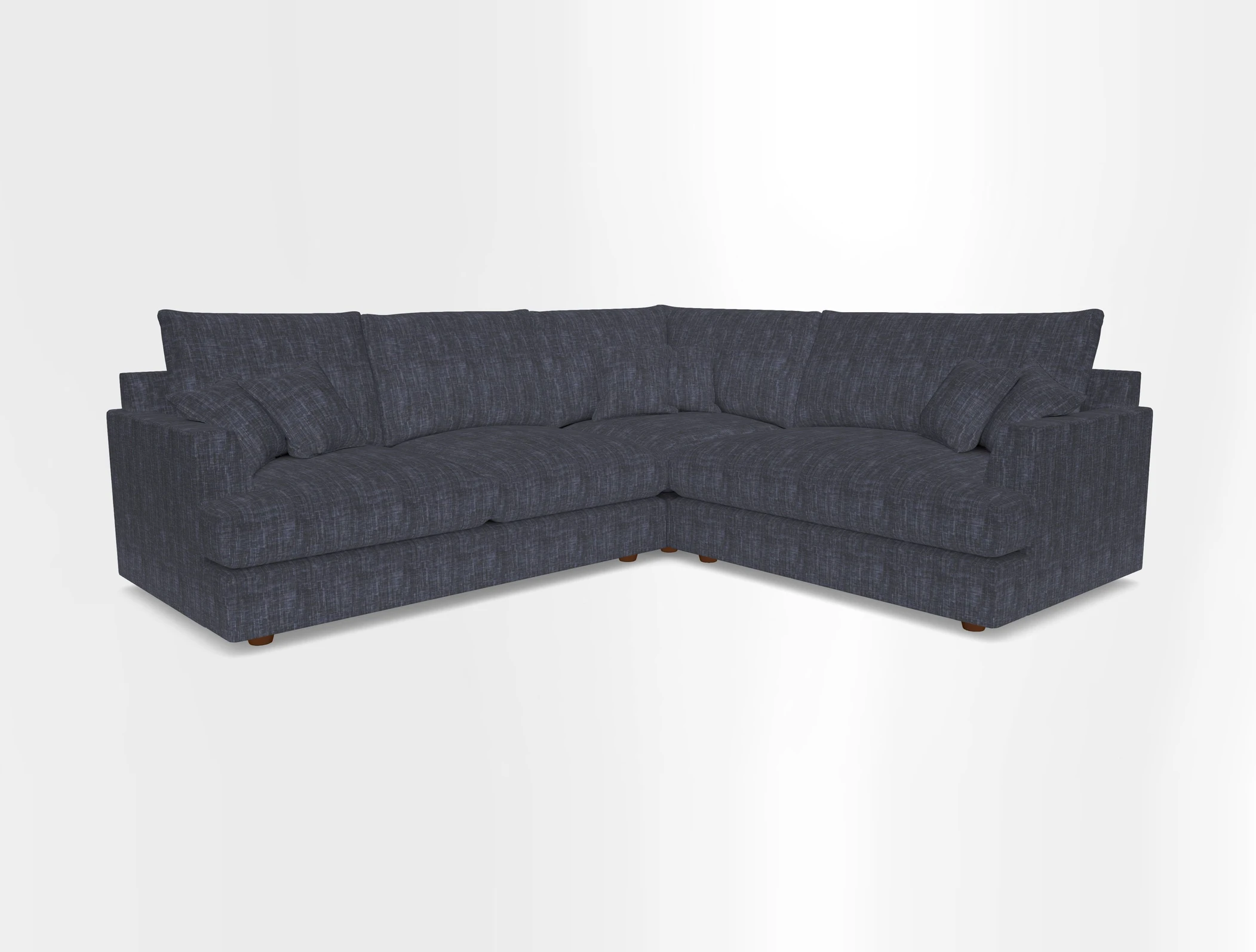 Slingsby Medium Fitted Cover Corner Unit LHF in Two Tone Plain Biscuit.  Loose cover version available