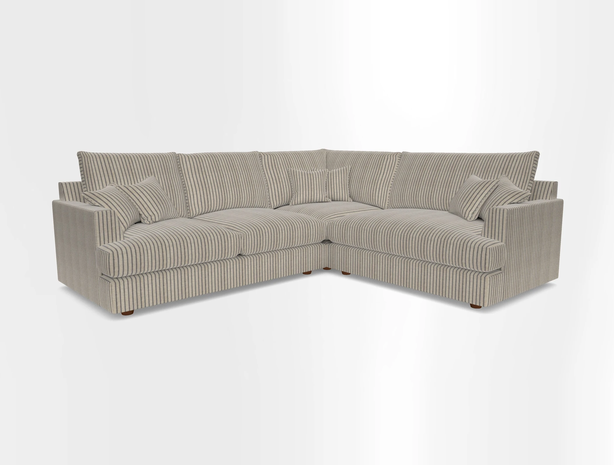 Slingsby Medium Fitted Cover Corner Unit LHF in Two Tone Plain Biscuit.  Loose cover version available
