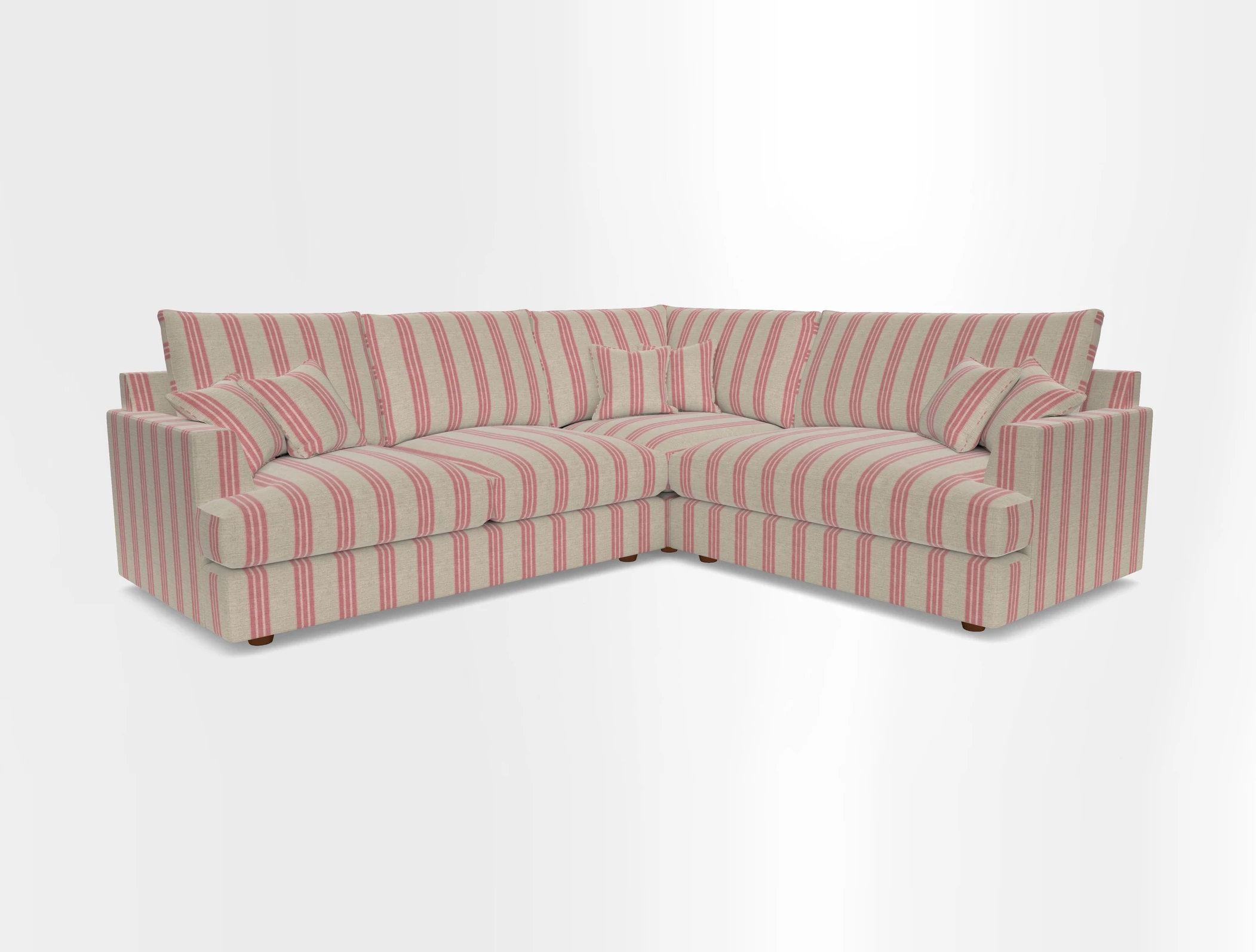 Slingsby Medium Fitted Cover Corner Unit LHF in Two Tone Plain Biscuit.  Loose cover version available
