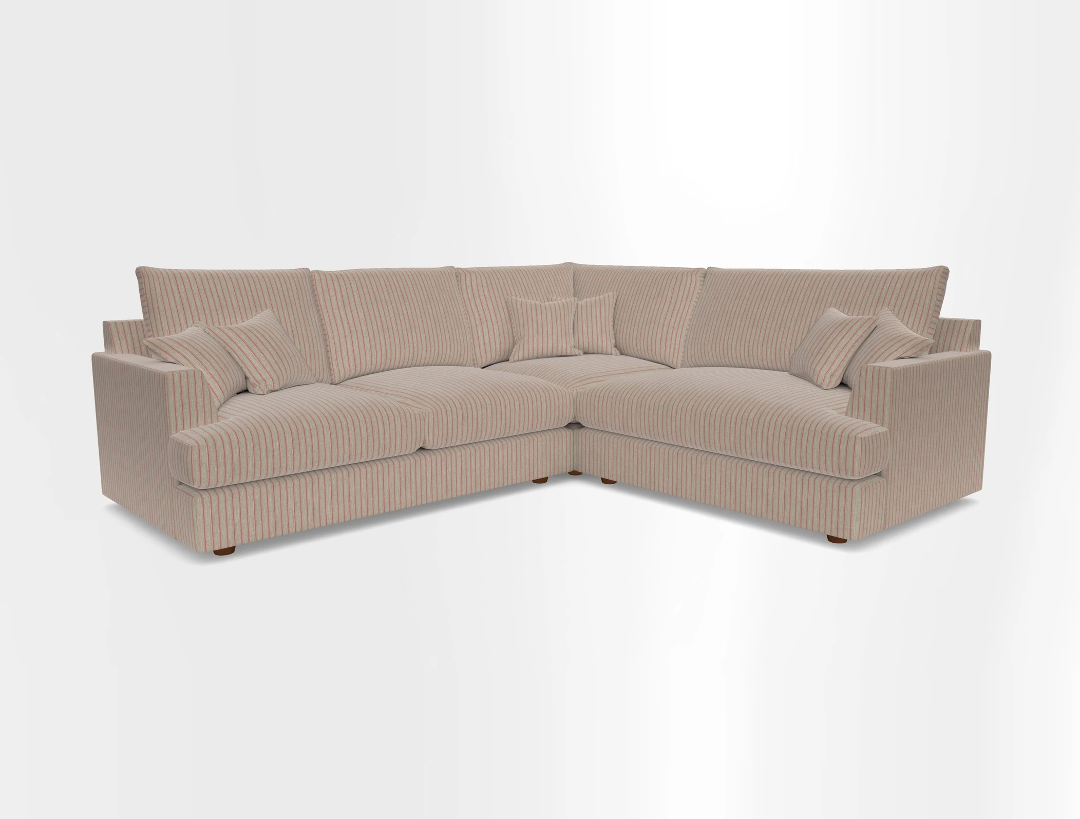 Slingsby Medium Fitted Cover Corner Unit LHF in Two Tone Plain Biscuit.  Loose cover version available