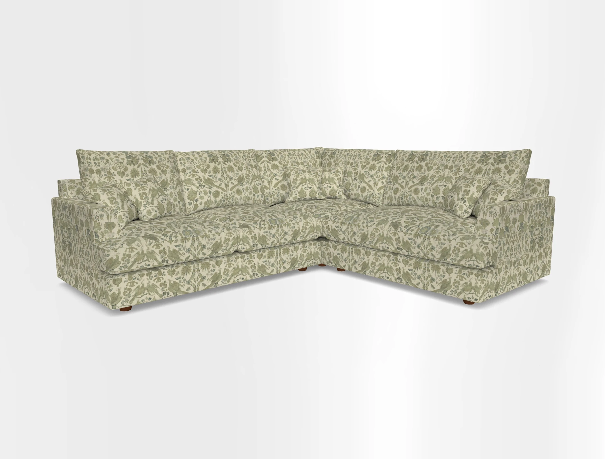 Slingsby Medium Fitted Cover Corner Unit LHF in Two Tone Plain Biscuit.  Loose cover version available