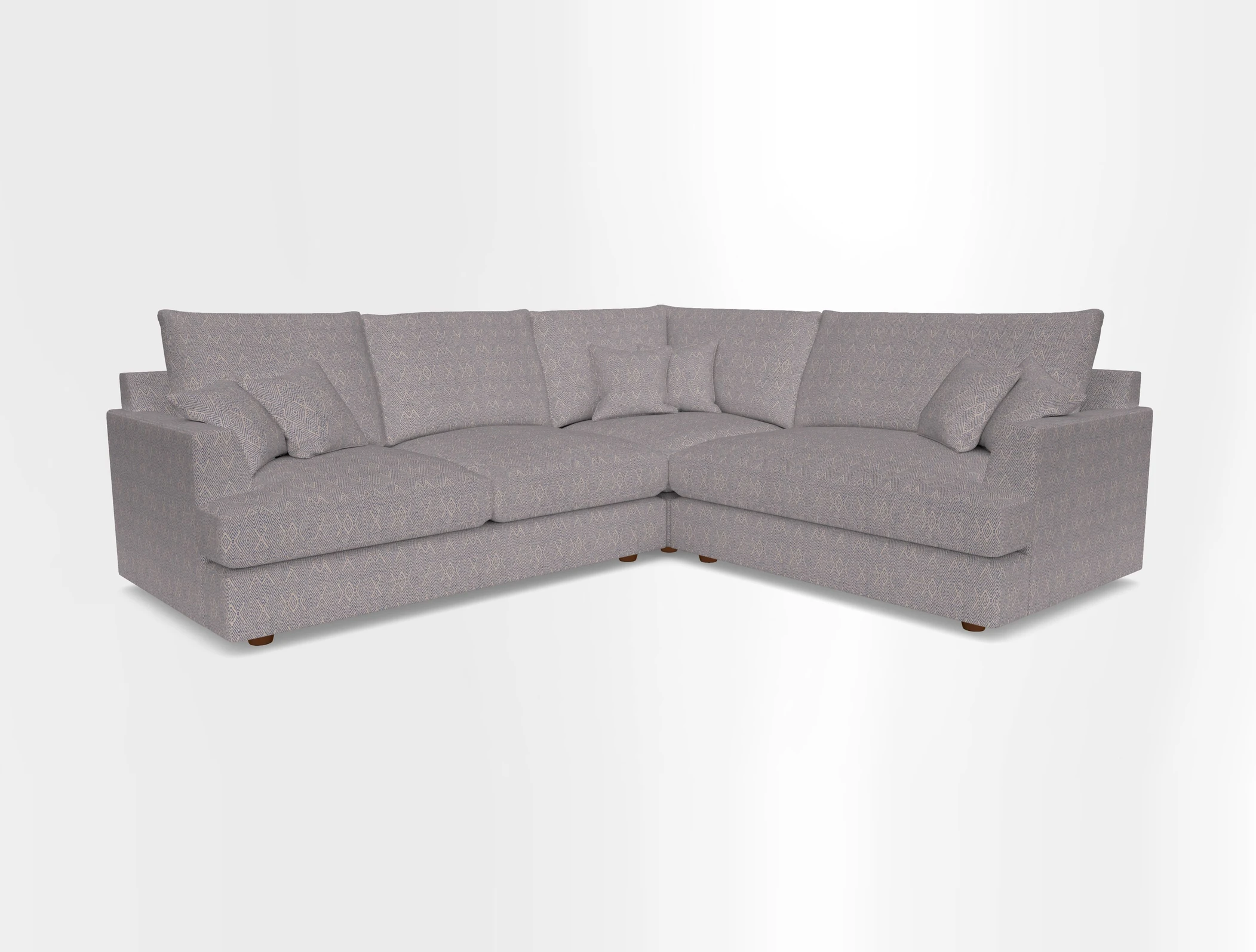 Slingsby Medium Fitted Cover Corner Unit LHF in Two Tone Plain Biscuit.  Loose cover version available