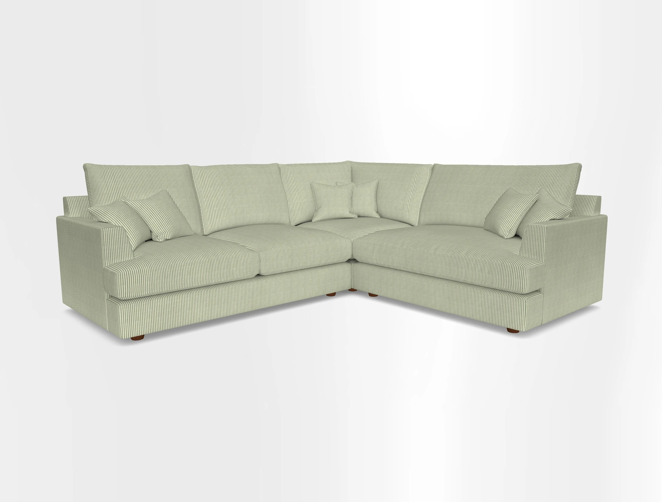 Slingsby Medium Fitted Cover Corner Unit LHF in Two Tone Plain Biscuit.  Loose cover version available