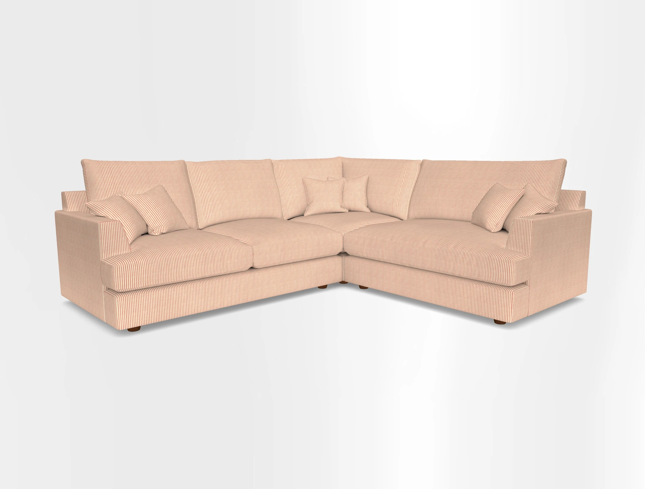 Slingsby Medium Fitted Cover Corner Unit LHF in Two Tone Plain Biscuit.  Loose cover version available