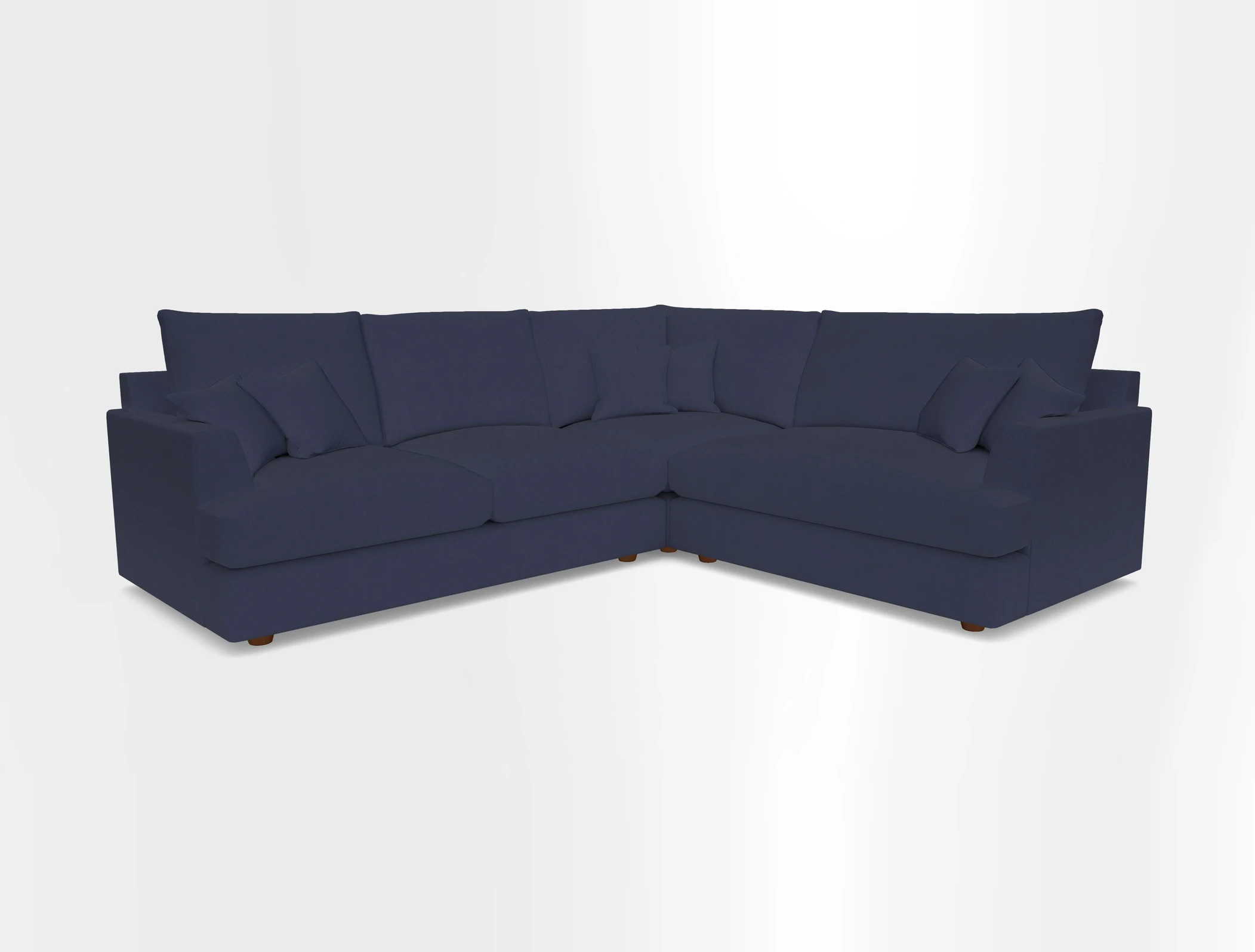 Slingsby Medium Fitted Cover Corner Unit LHF in Two Tone Plain Biscuit.  Loose cover version available