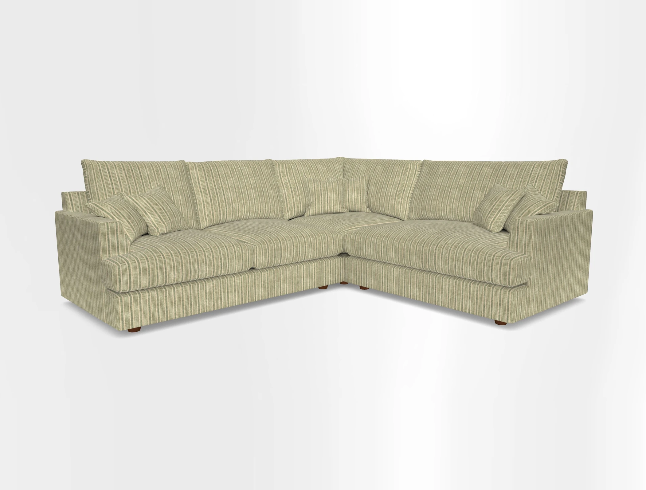 Slingsby Medium Fitted Cover Corner Unit LHF in Two Tone Plain Biscuit.  Loose cover version available