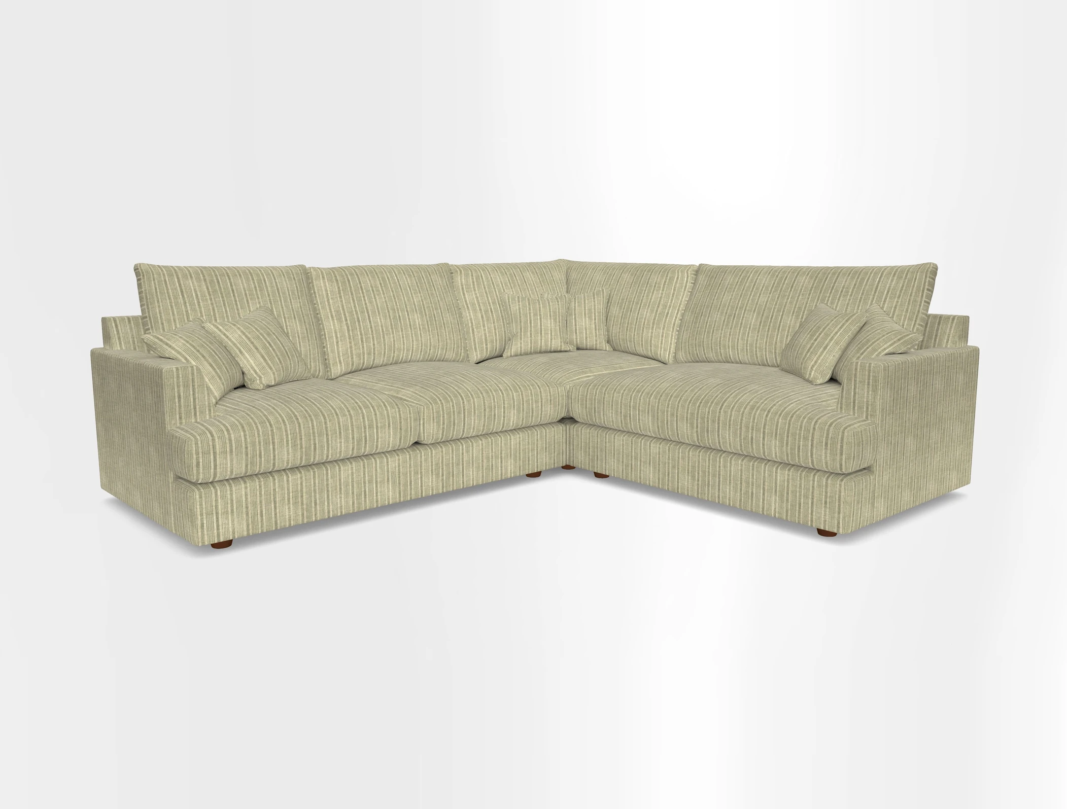 Slingsby Medium Fitted Cover Corner Unit LHF in Two Tone Plain Biscuit.  Loose cover version available