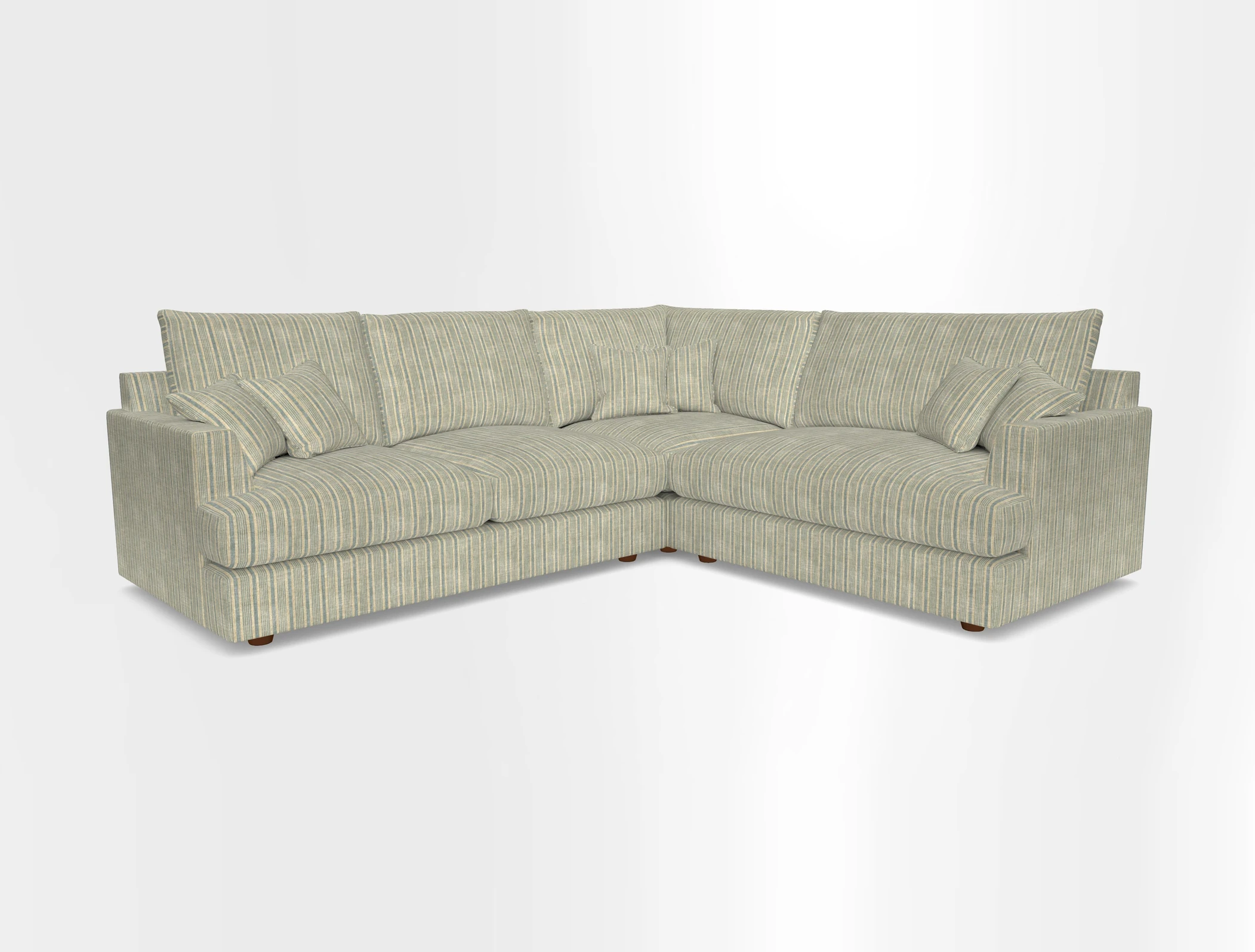 Slingsby Medium Fitted Cover Corner Unit LHF in Two Tone Plain Biscuit.  Loose cover version available