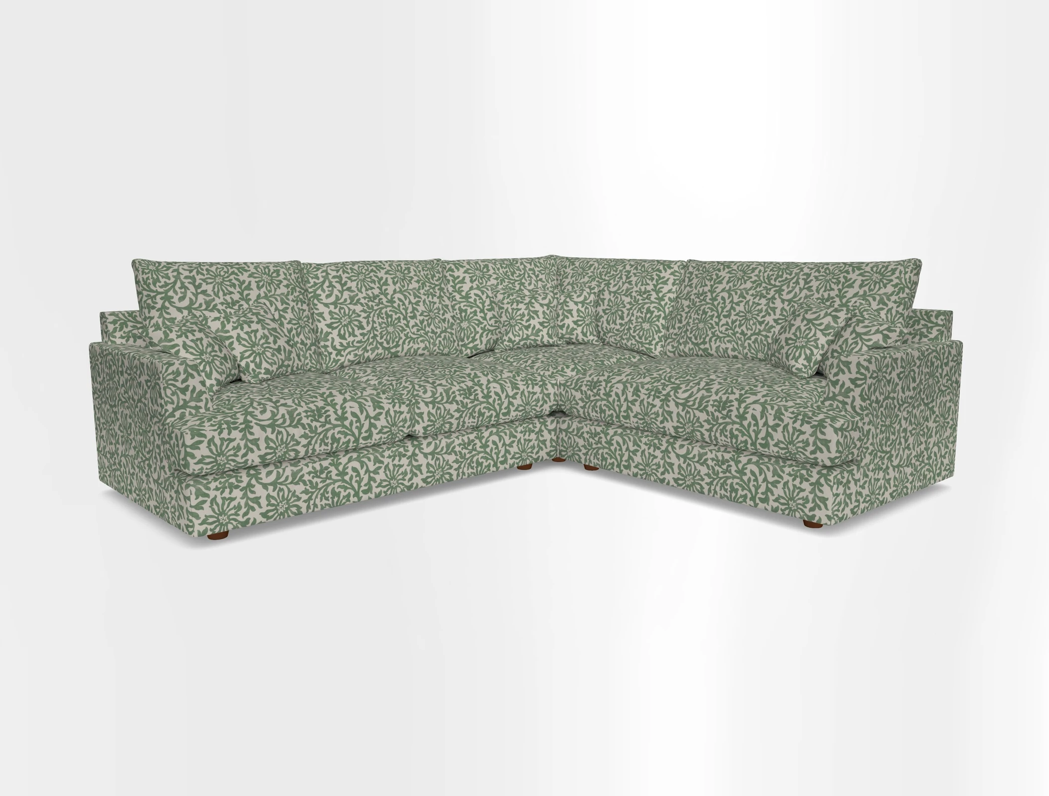 Slingsby Medium Fitted Cover Corner Unit LHF in Two Tone Plain Biscuit.  Loose cover version available