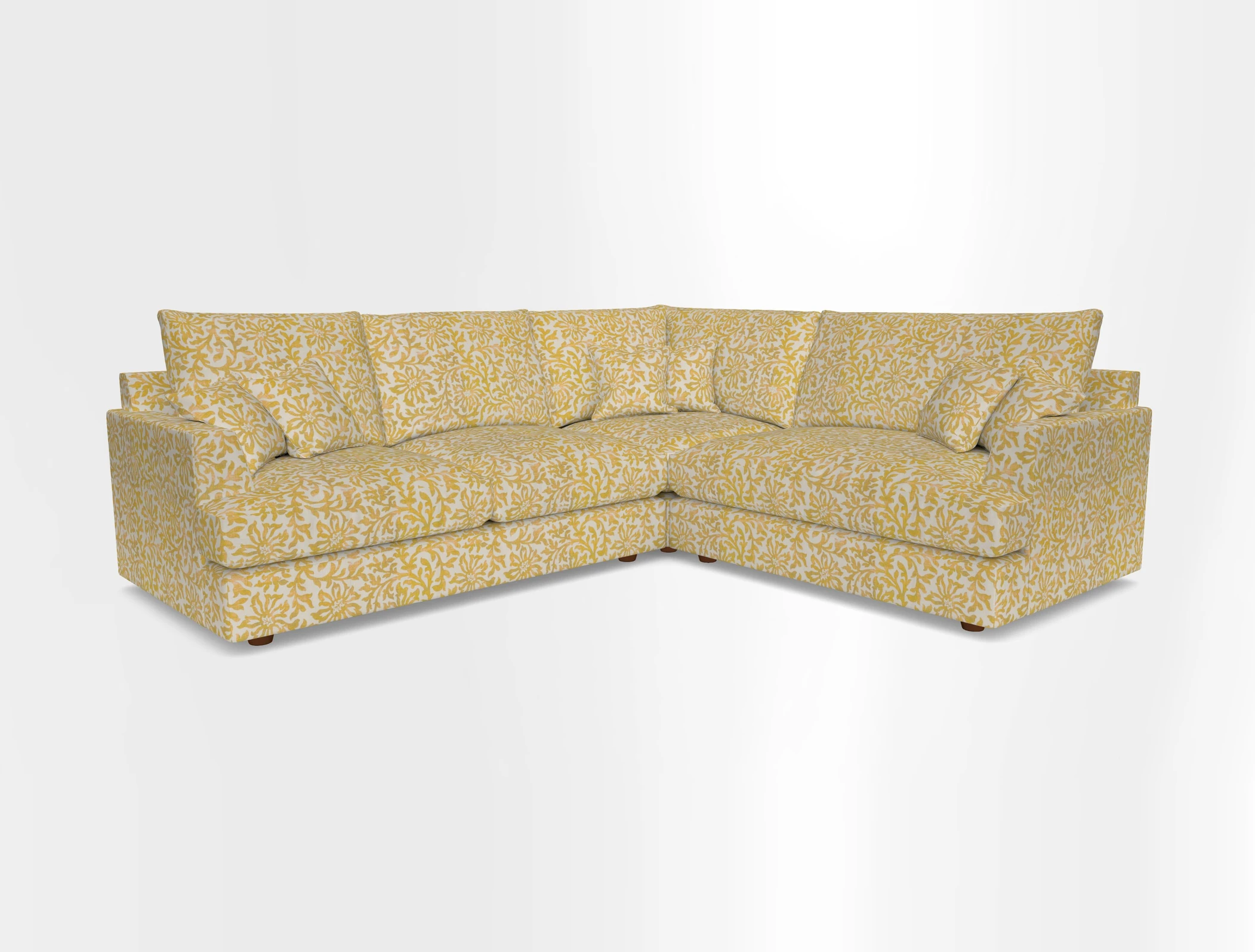 Slingsby Medium Fitted Cover Corner Unit LHF in Two Tone Plain Biscuit.  Loose cover version available
