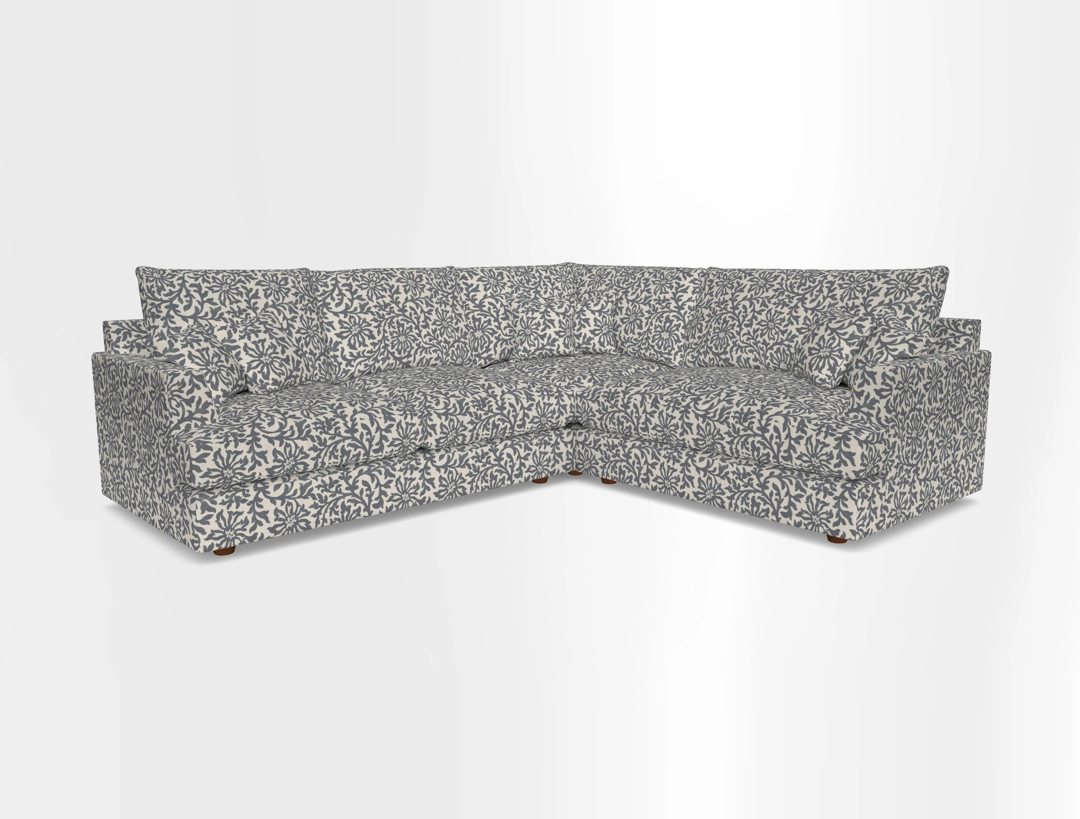Slingsby Medium Fitted Cover Corner Unit LHF in Two Tone Plain Biscuit.  Loose cover version available