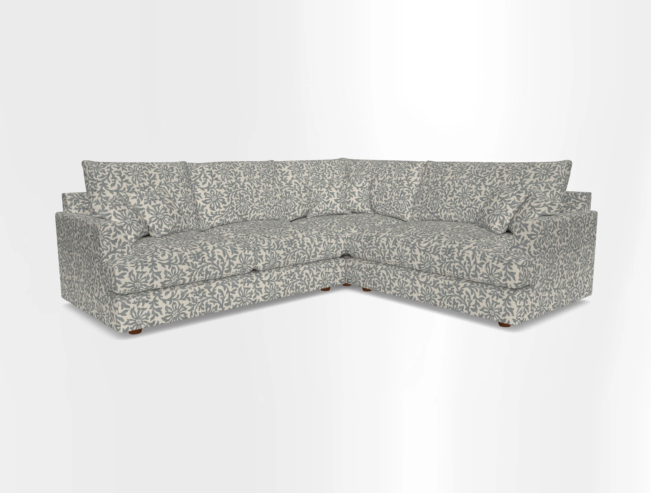 Slingsby Medium Fitted Cover Corner Unit LHF in Two Tone Plain Biscuit.  Loose cover version available