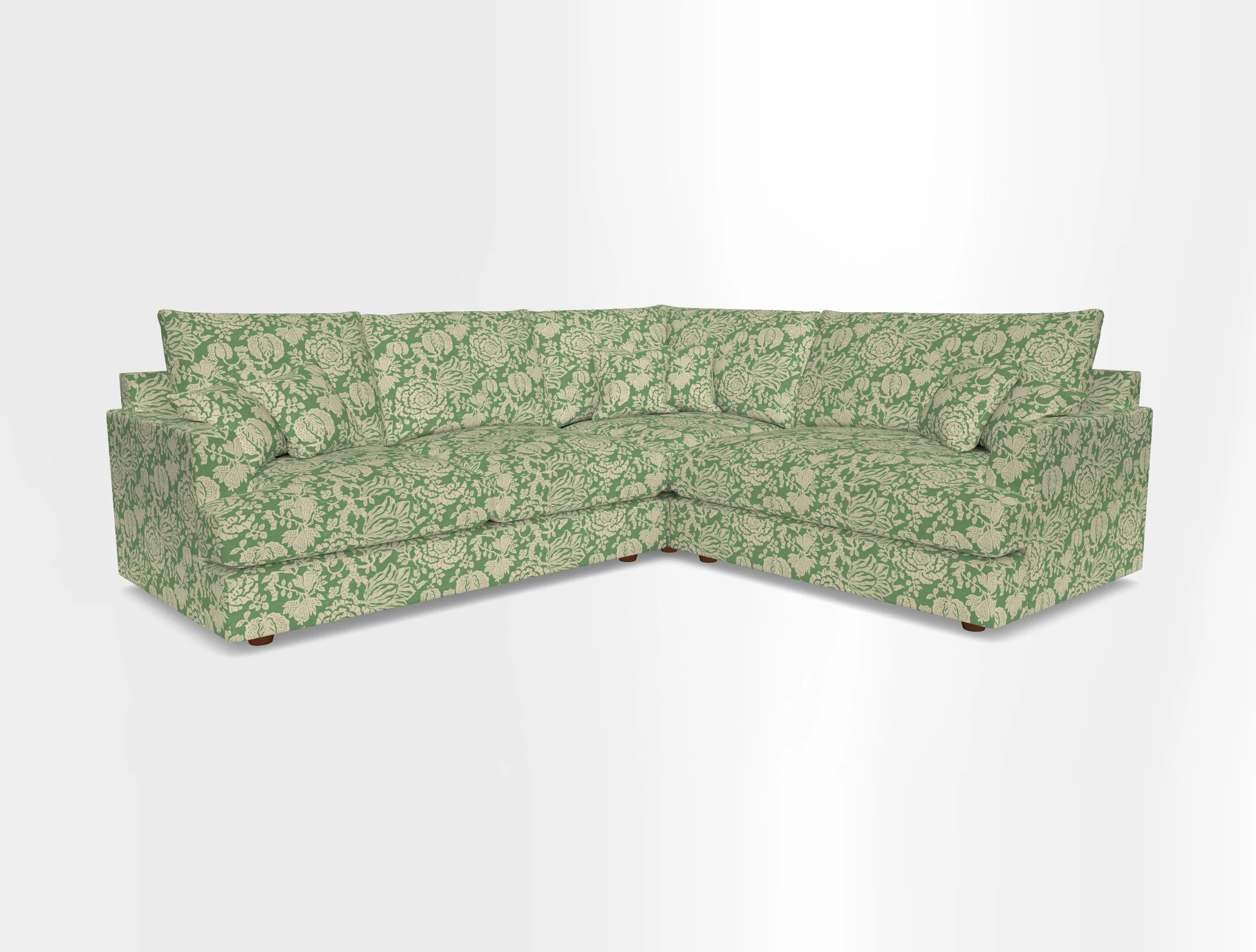 Slingsby Medium Fitted Cover Corner Unit LHF in Two Tone Plain Biscuit.  Loose cover version available