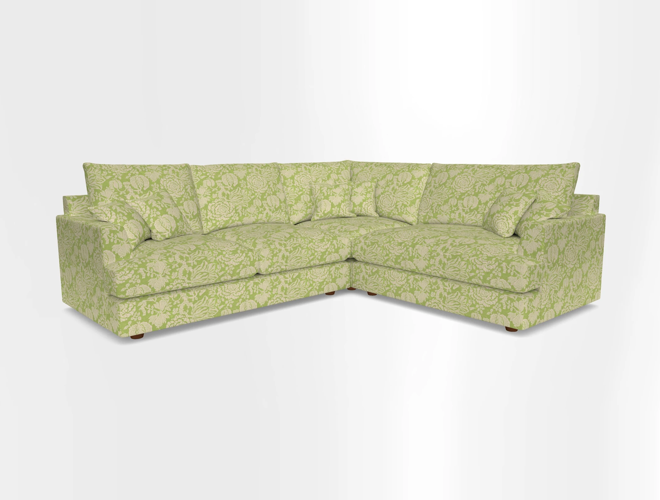 Slingsby Medium Fitted Cover Corner Unit LHF in Two Tone Plain Biscuit.  Loose cover version available