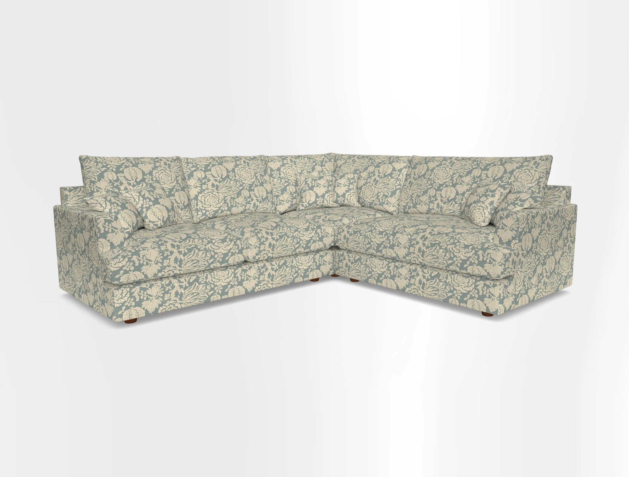 Slingsby Medium Fitted Cover Corner Unit LHF in Two Tone Plain Biscuit.  Loose cover version available