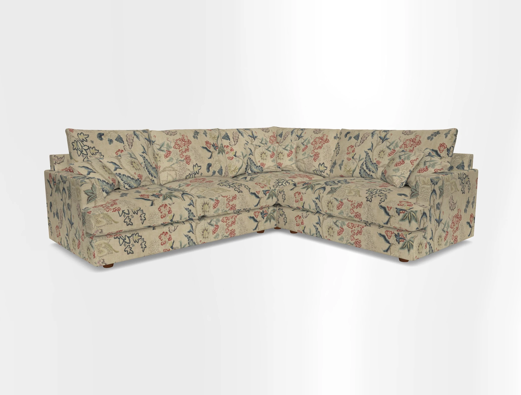Slingsby Medium Fitted Cover Corner Unit LHF in Two Tone Plain Biscuit.  Loose cover version available