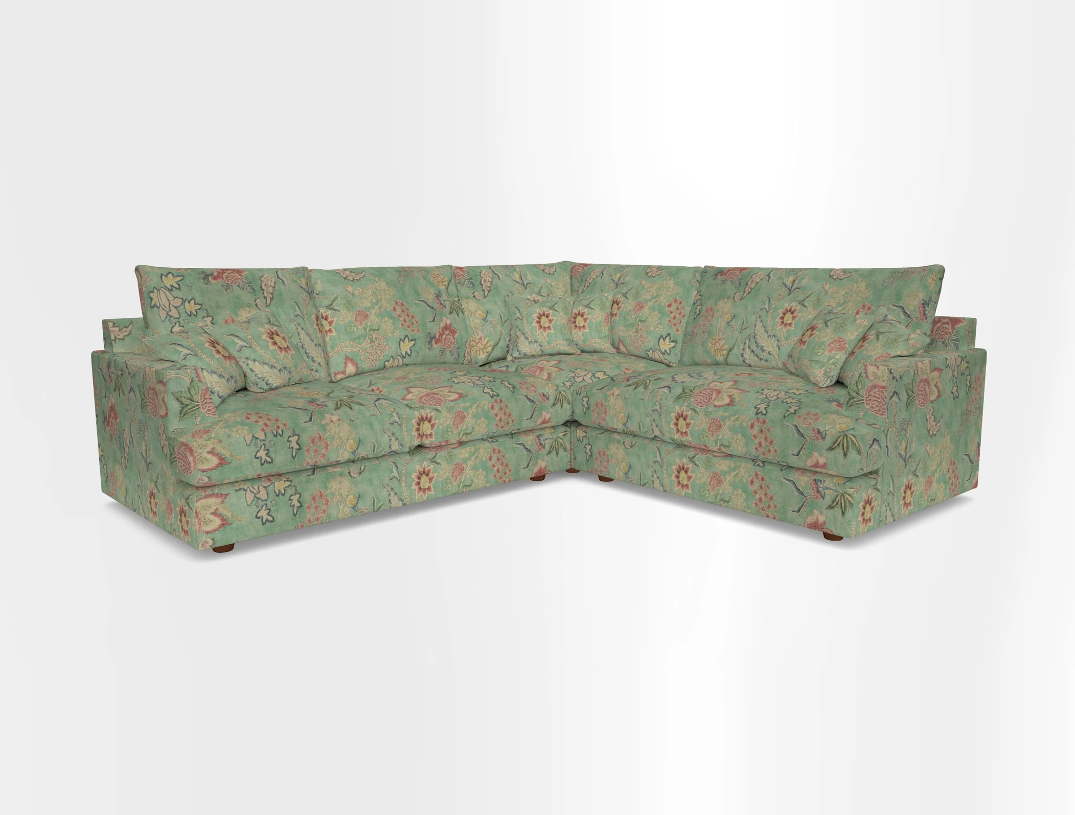 Slingsby Medium Fitted Cover Corner Unit LHF in Two Tone Plain Biscuit.  Loose cover version available
