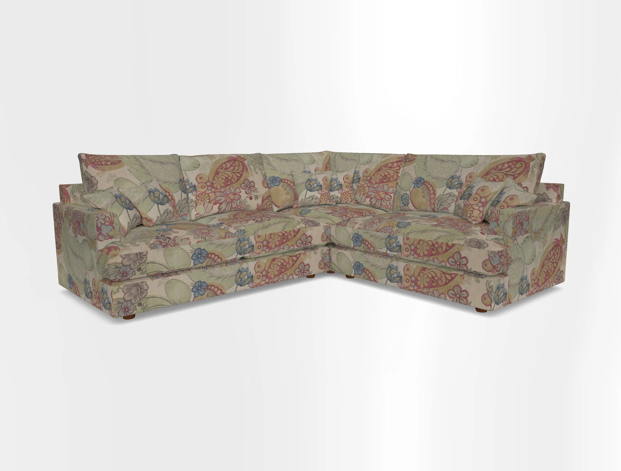 Slingsby Medium Fitted Cover Corner Unit LHF in Two Tone Plain Biscuit.  Loose cover version available