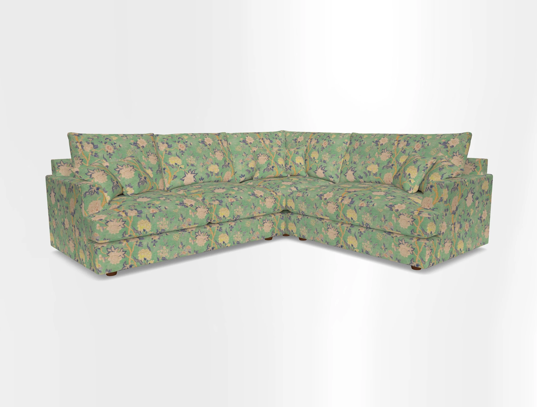 Slingsby Medium Fitted Cover Corner Unit LHF in Two Tone Plain Biscuit.  Loose cover version available