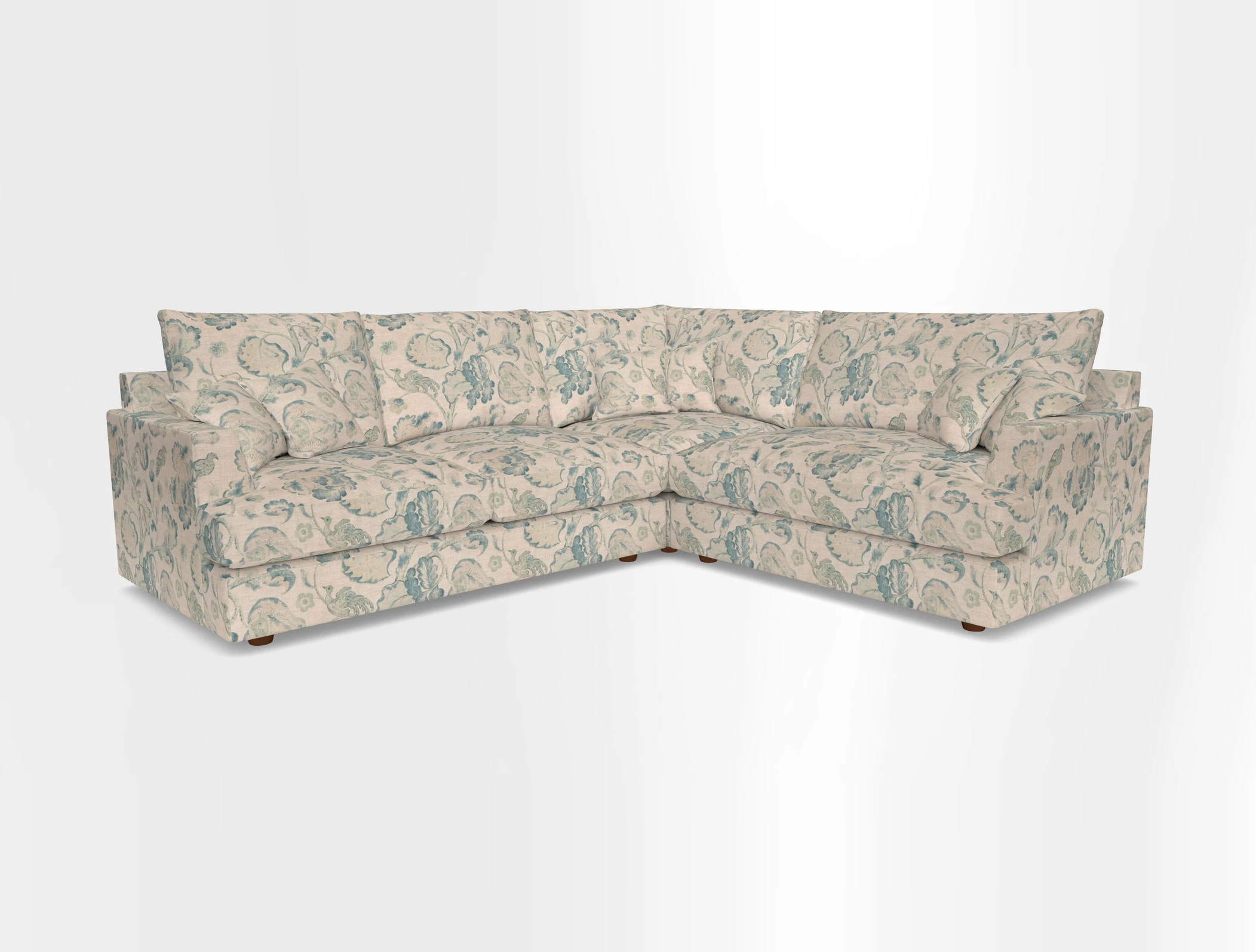 Slingsby Medium Fitted Cover Corner Unit LHF in Two Tone Plain Biscuit.  Loose cover version available