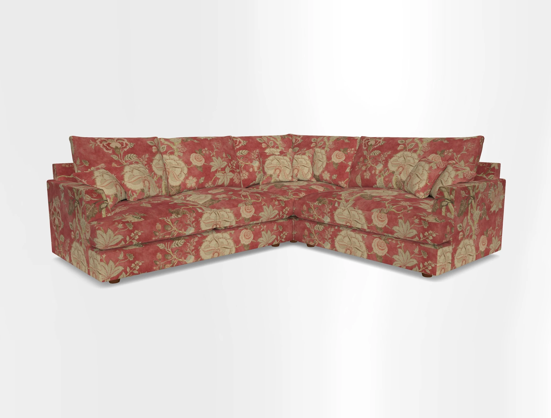 Slingsby Medium Fitted Cover Corner Unit LHF in Two Tone Plain Biscuit.  Loose cover version available
