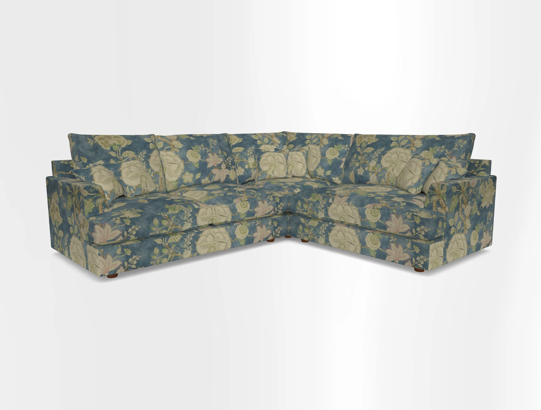 Slingsby Medium Fitted Cover Corner Unit LHF in Two Tone Plain Biscuit.  Loose cover version available