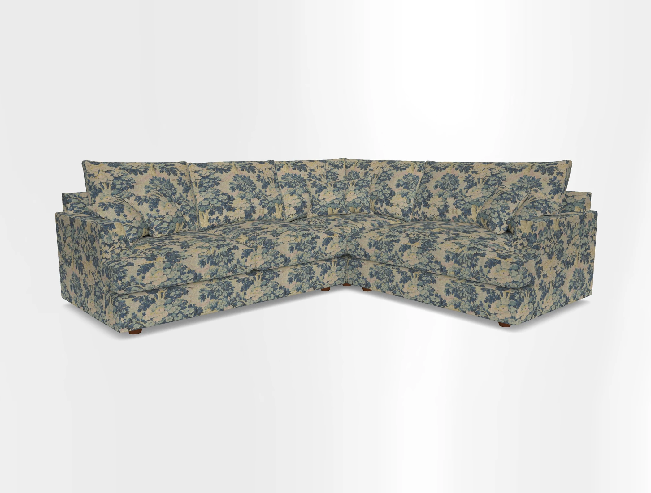 Slingsby Medium Fitted Cover Corner Unit LHF in Two Tone Plain Biscuit.  Loose cover version available