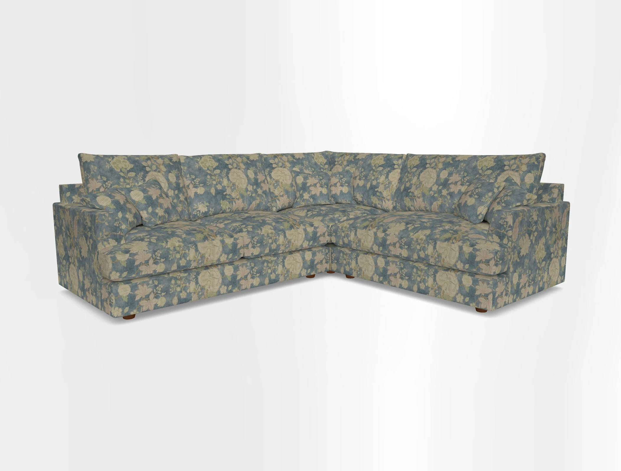 Slingsby Medium Fitted Cover Corner Unit LHF in Two Tone Plain Biscuit.  Loose cover version available
